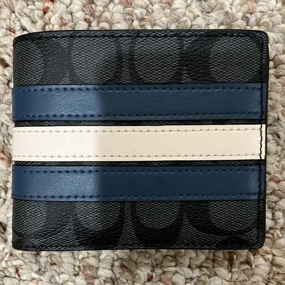 Coach 3 In 1 Wallet In Signature Canvas With Varsity Stripe 3008 - Picture 6 of 11